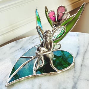 3D Stained Glass Pixie Fairy Figurine: Woodland Window Art - Etsy
