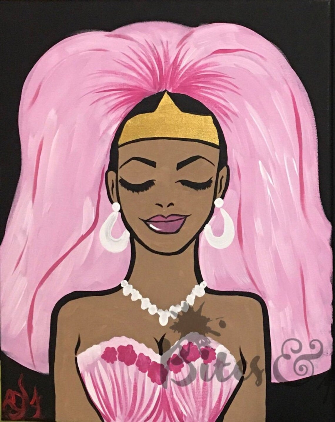 Paint & Sip DIY Party Kit/ Pre Drawn/canvas/adult Painting/ at Etsy