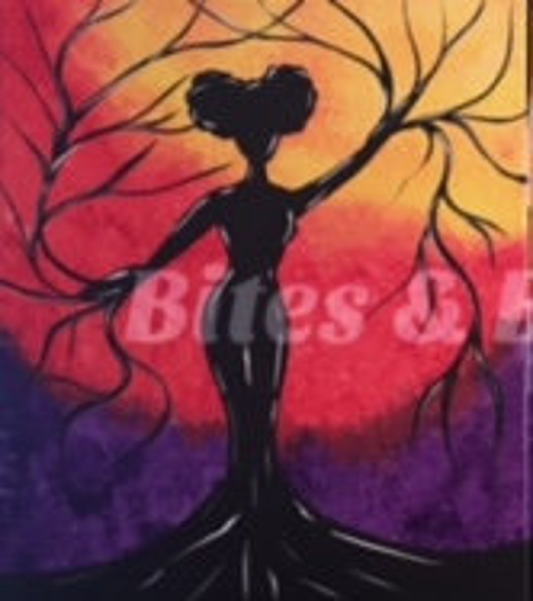 Paint & Sip DIY Party Kit/ Pre Drawn/canvas/adult Painting/ at Etsy