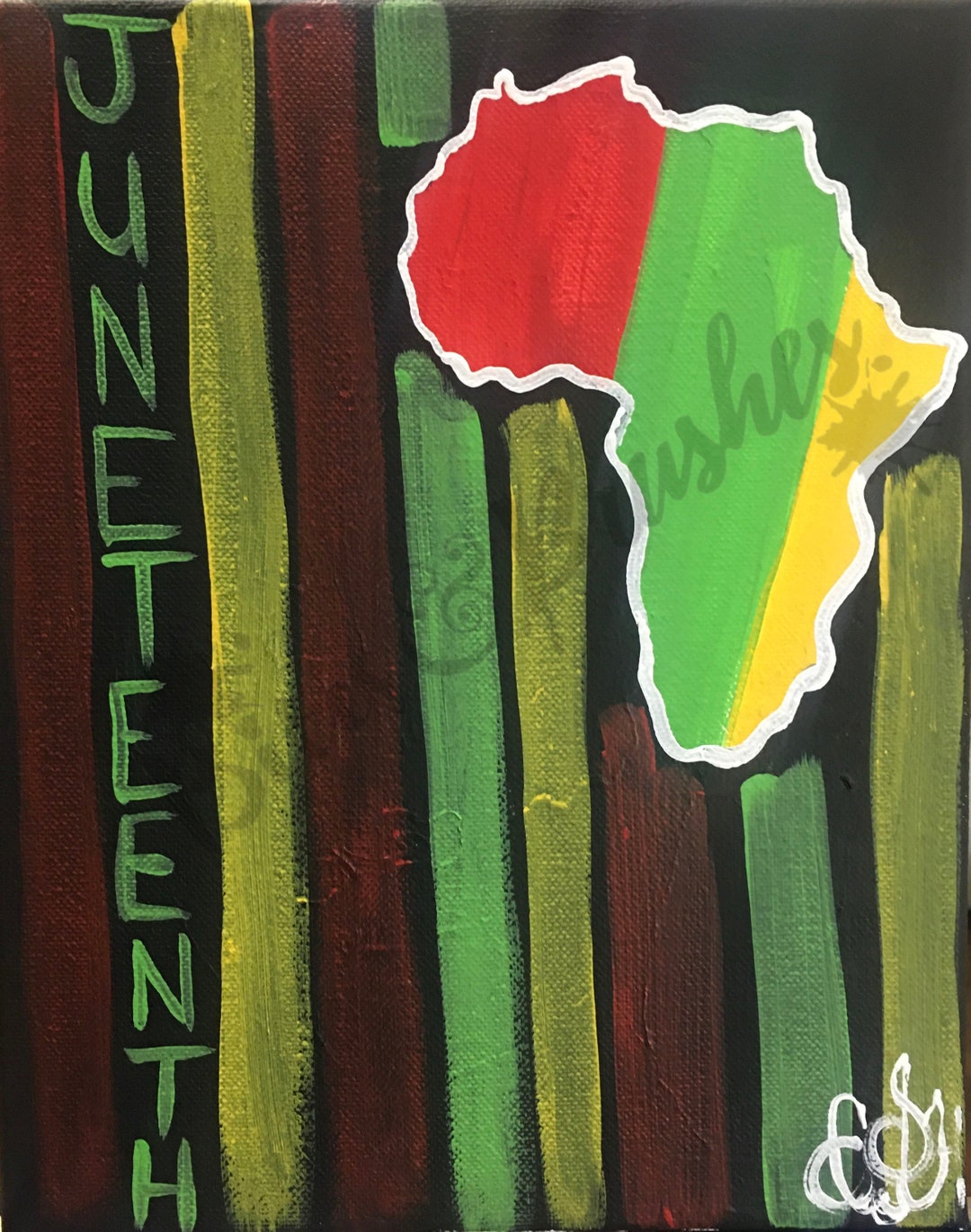 Paint & Sip DIY Party Kit/ Pre Drawn/canvas/adult Painting