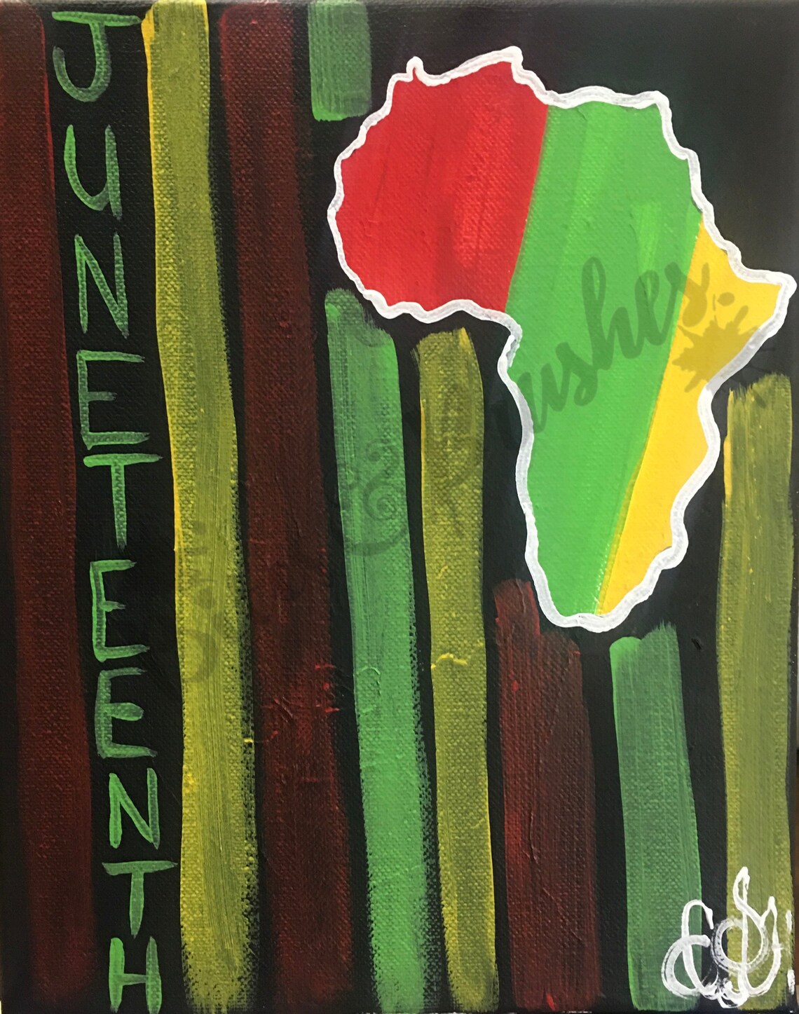 Paint & Sip DIY Party Kit/ Pre Drawn/Canvas/Adult Etsy