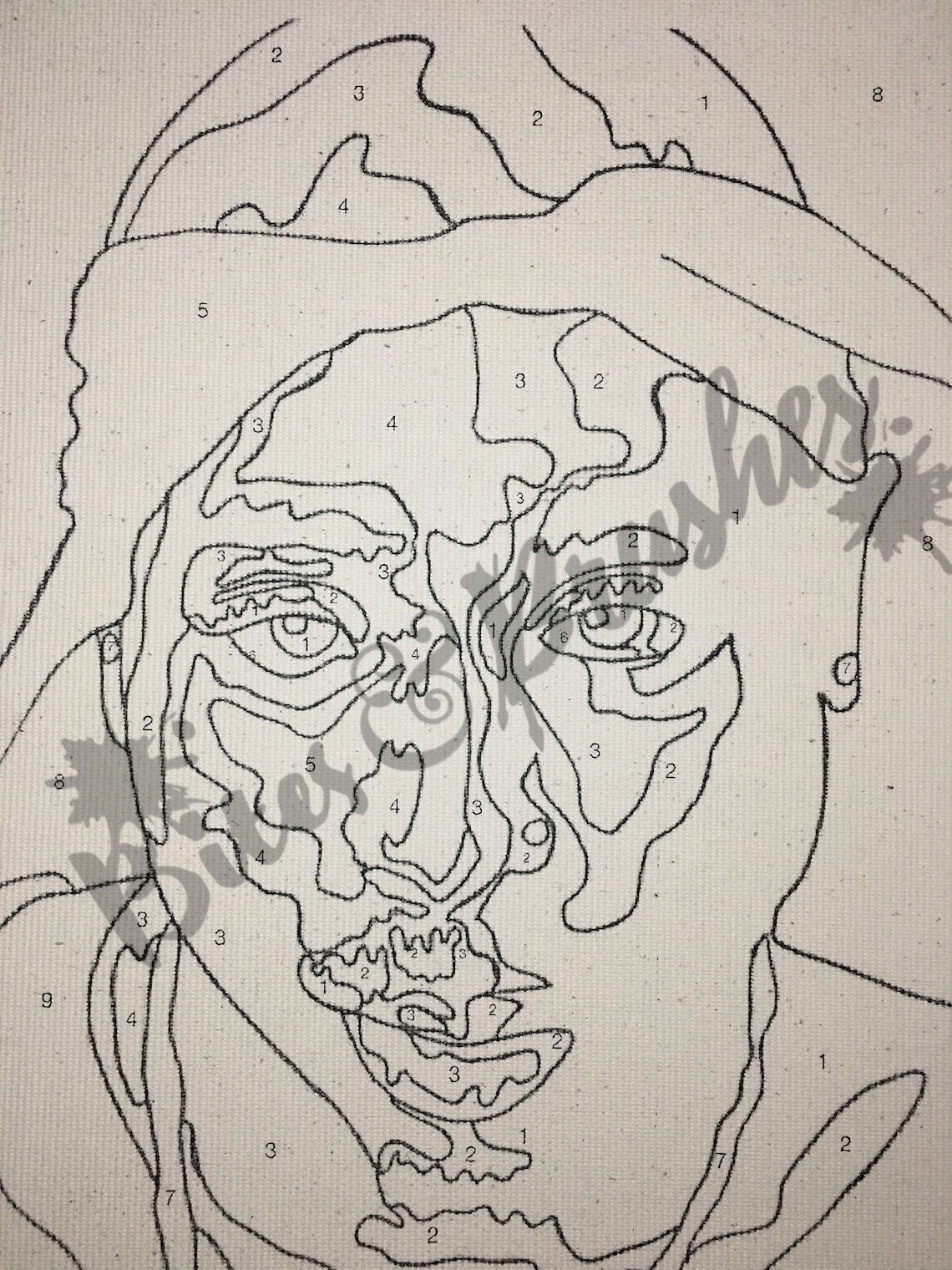 2pac Tupac Rapper Paint by Numbers Kit /paint & Sip/ Pre Etsy UK