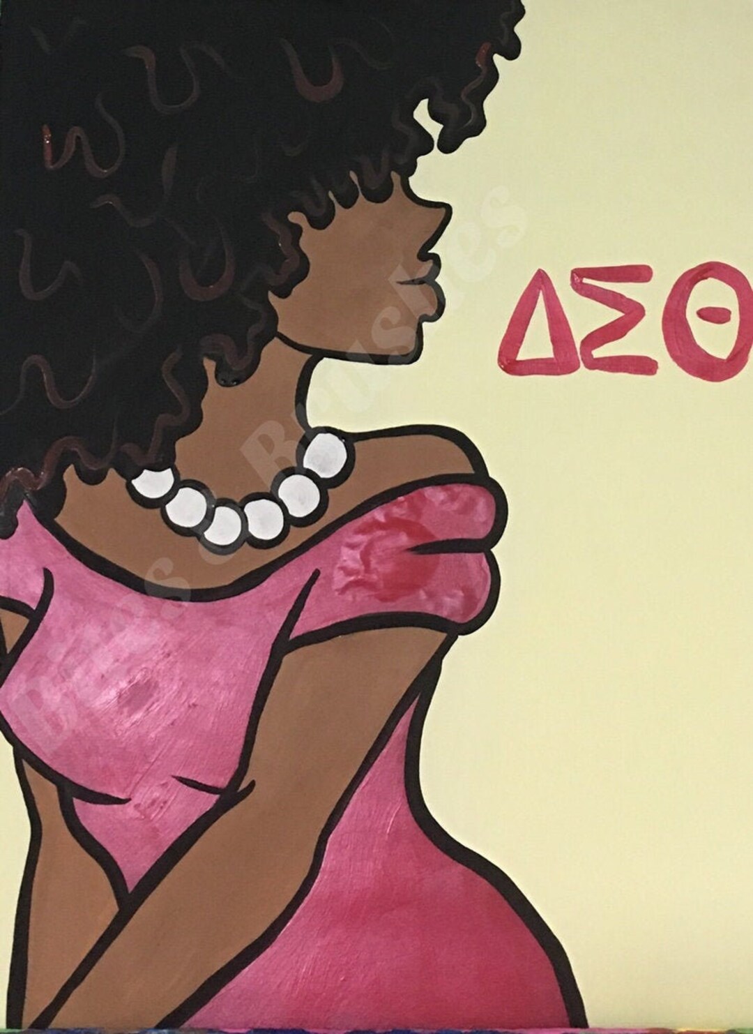 Paint & Sip at Home Kit/ Pre Drawn/ DIY Paint Party/canvas/painting