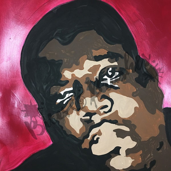 Biggie Smalls Notorious BIG Rapper Paint By Numbers Kit / Paint & Sip / Pre Drawn / DIY Paint Party / Painting / Paint and Sip At Home, CADEAU DIY