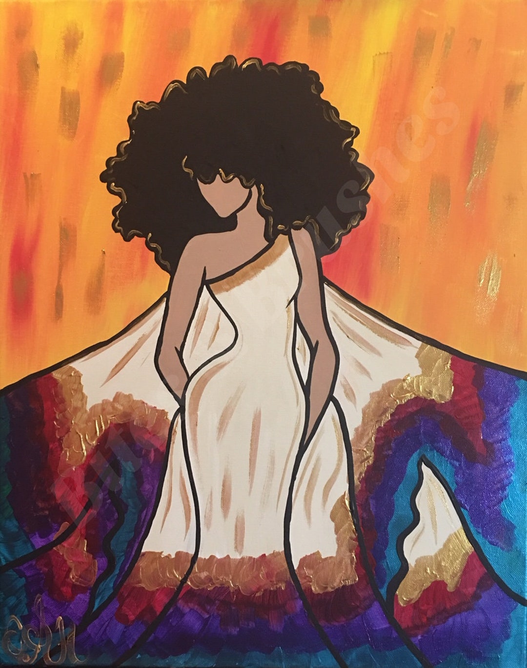 Sip and paint black art deals