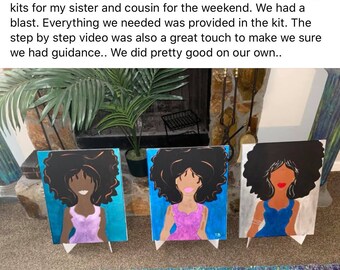 Sorority Sisters Canvas Paint Kit – Sips n Strokes