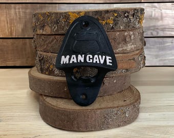 Man Cave Gjutjärn Flasköppnare Bar Födelsedagspresent