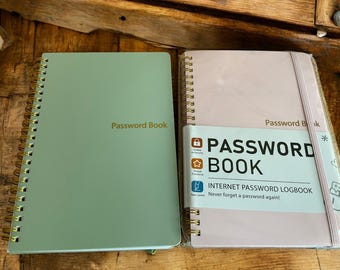 Password Journal Notebook - perfect  gift for the forgetful