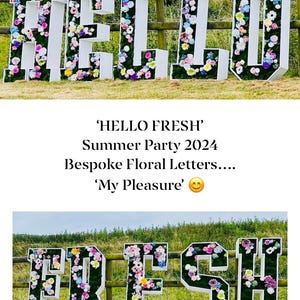 Letras de flores Eventos corporativos Bodas Festivales Cumpleaños Compromisos Fiesta