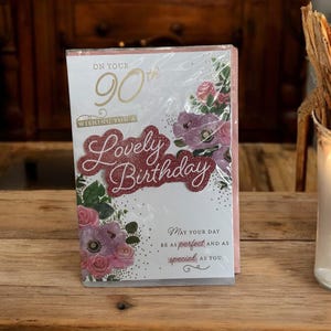 Carte 90e anniversaire - Belle 90e anniversaire