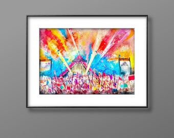 Glastonbury Print A4 (blank flag)