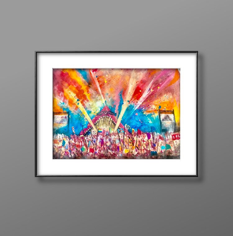 Glastonbury Print A4 Etsy UK