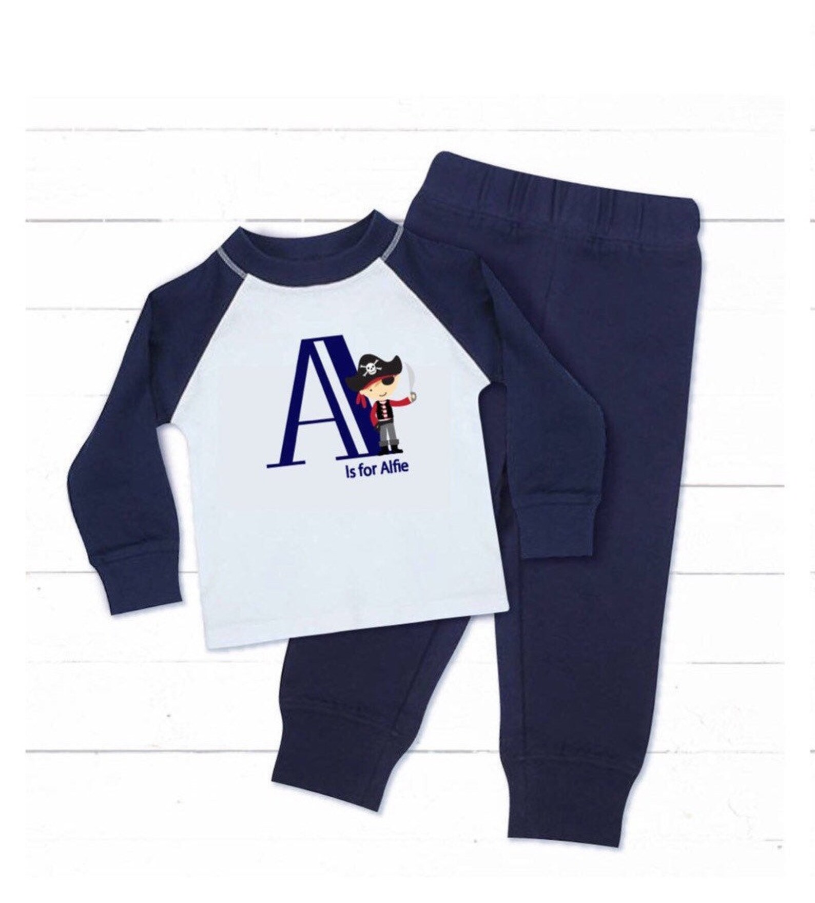 Personalised Baby Boys Blue Pyjamas 0 1 2 3 4 Years Any Name Etsy UK
