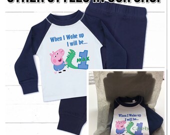 Personalised george pig pyjamas Clearance