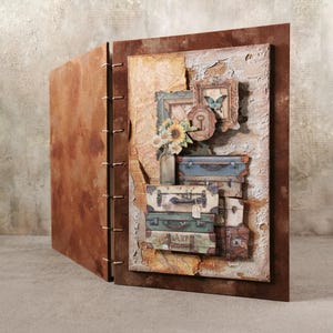 Art Journal Mixed Media Sketchbook Regalo creativo Libro rilegato a mano Quaderno in stile vintage Diario di scrittura Memory Keeper Libro di poesie Regalo d'arte