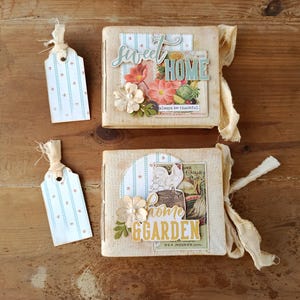 Set di 2 mini album da disegno per artisti: diari d'arte tascabili vintage per disegnare e viaggiare, regalo fatto a mano per pittori e illustratori.