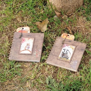 Forest Animal Sketchbook: Rustic Spiral Journal with Bookmark