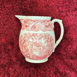 Mason&#39;s Patent Ironstone China Pink Jug Vista England