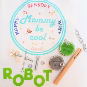 Robot Happy Sensory Busy Bag