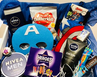 Mens bath & body gift box christmas birthday valentines gift Male Xmas Hamper Box | Etsy UK