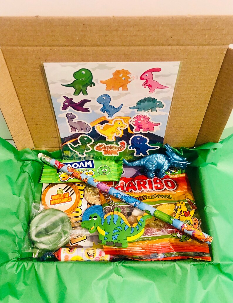 DINOSAUR BOYS Gift Box Birthday Boys Treats Dinosaurs Etsy UK