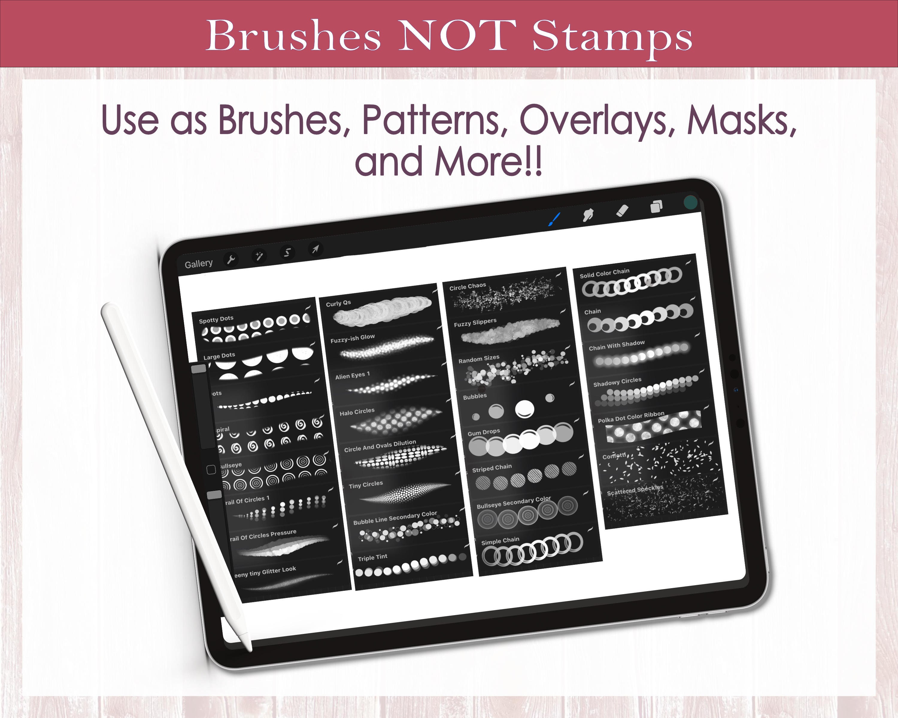 Procreate Brushes / 31 Circle Brushes / Seamless Patterns and Etsy México