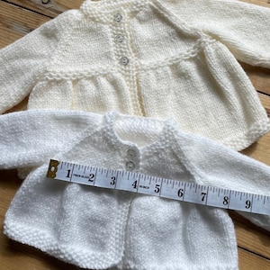 Easy to knit Matinee Jacket - Newborn & Second Size - Digital download