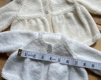 Easy to knit Matinee Jacket - Newborn & Second Size - Digital download