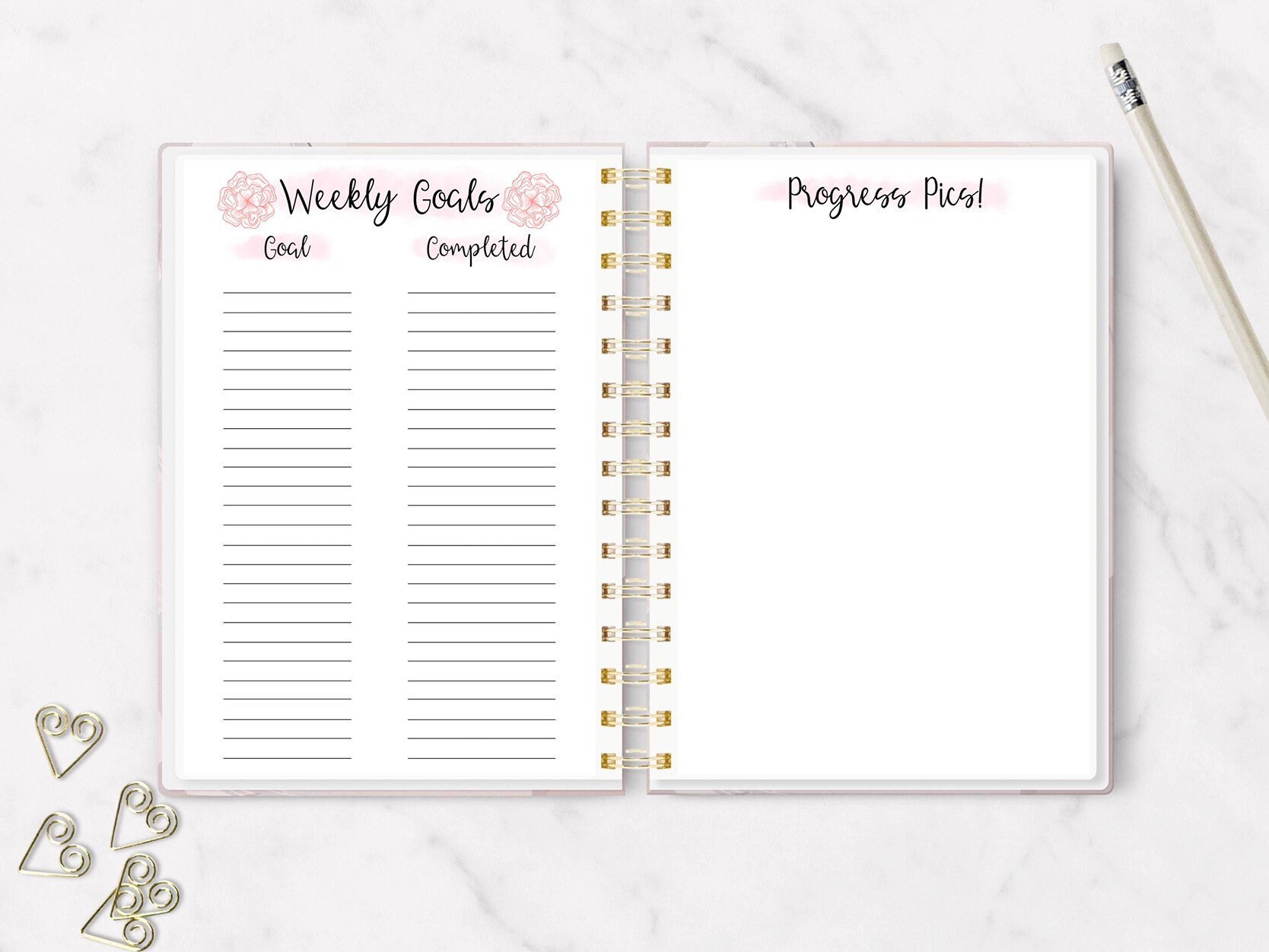 My Weight Loss Journey Journal 12 Month Weight Loss Journal Etsy