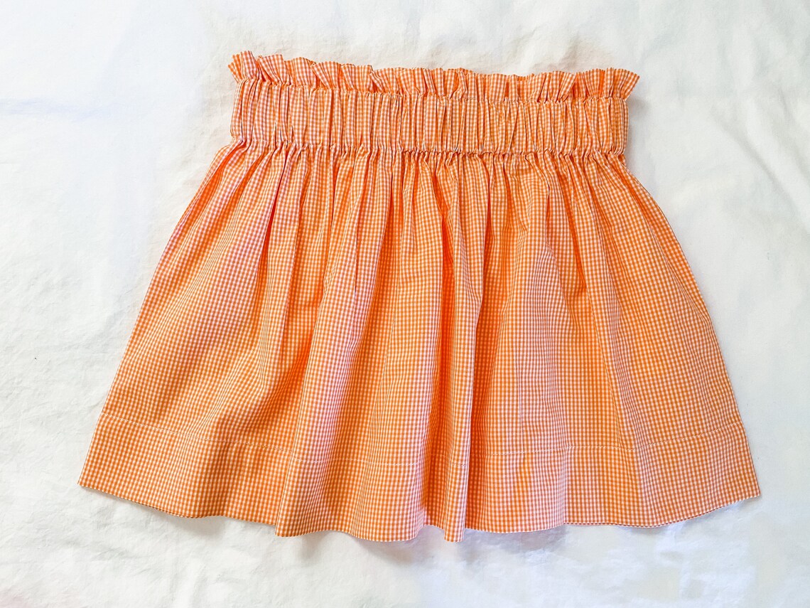 Girls Gingham Skirt Available in Knee Length or Vintage Etsy