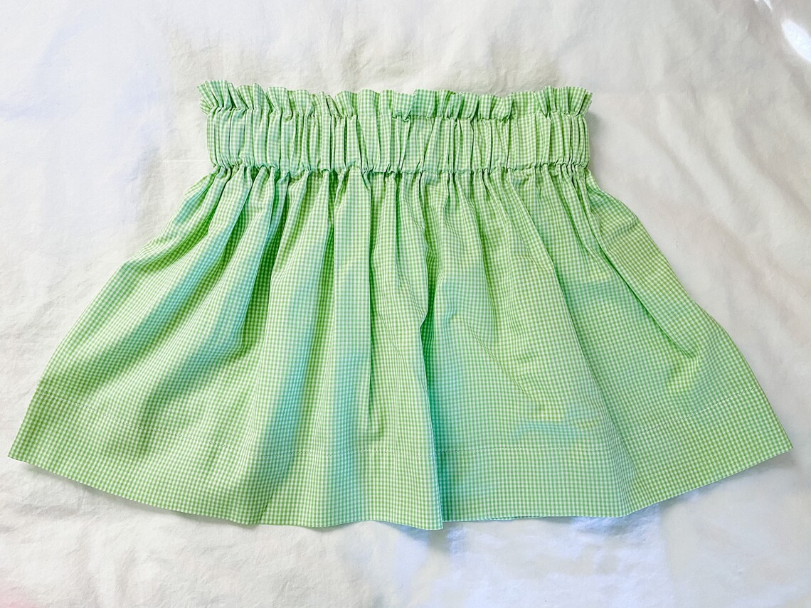 Girls Gingham Skirt Available in Knee Length or Vintage Etsy