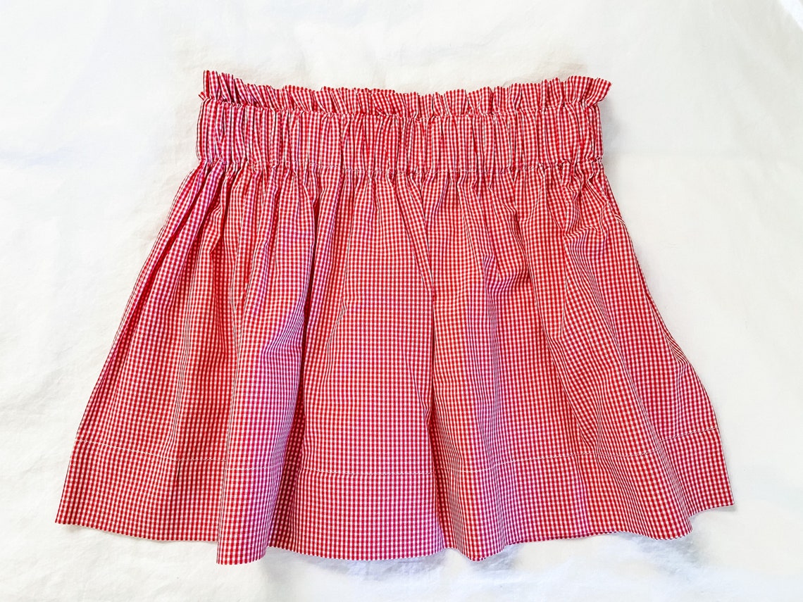 Girls Gingham Skirt Available in Knee Length or Vintage Etsy