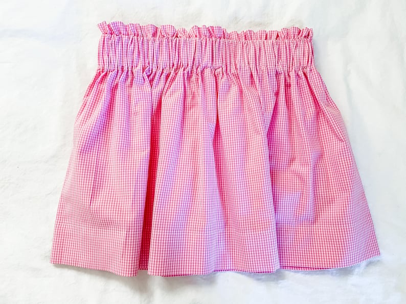 Girls Gingham Skirt Available in Knee Length or Vintage Etsy