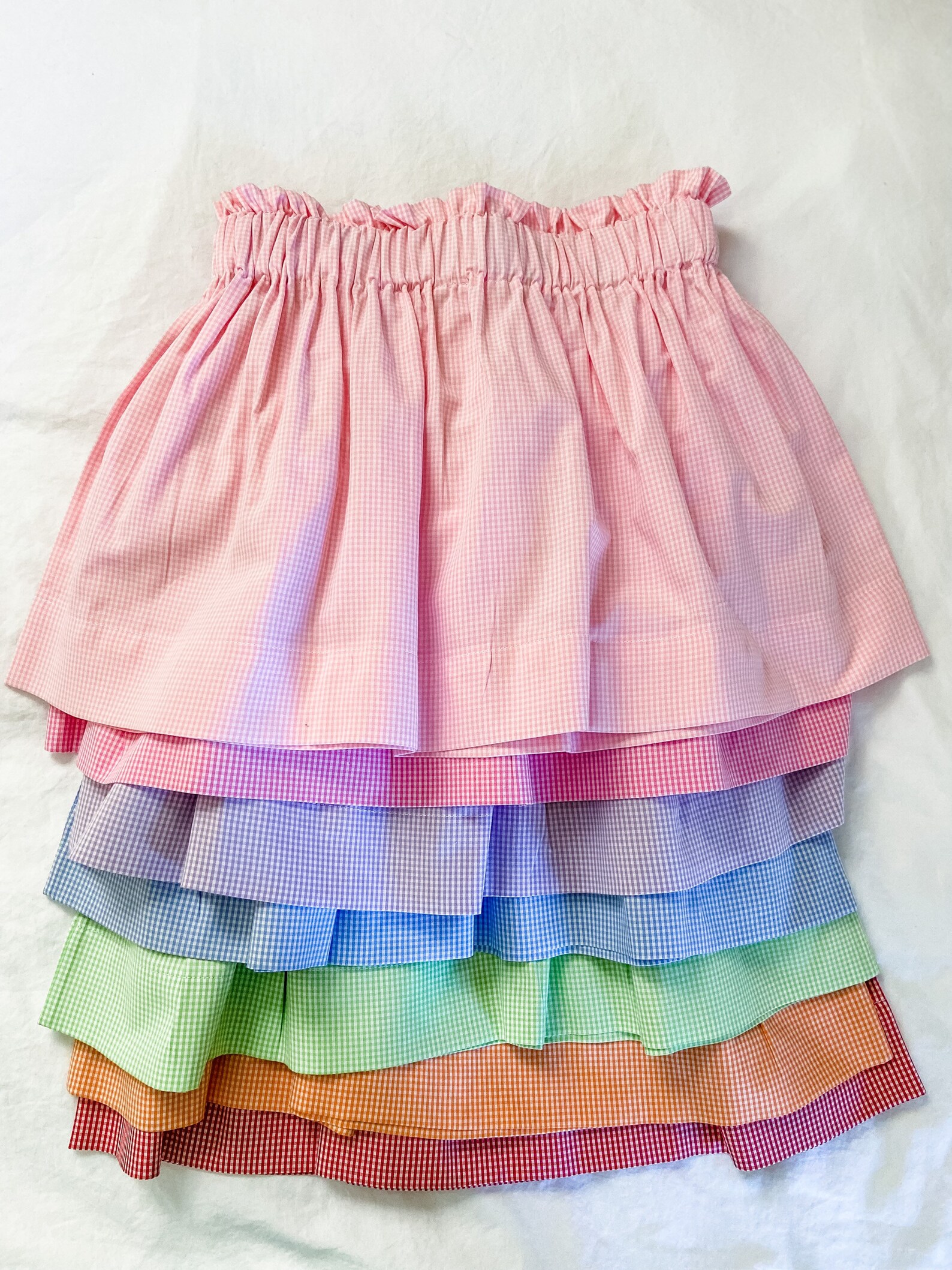 Girls Gingham Skirt Available in Knee Length or Vintage Etsy