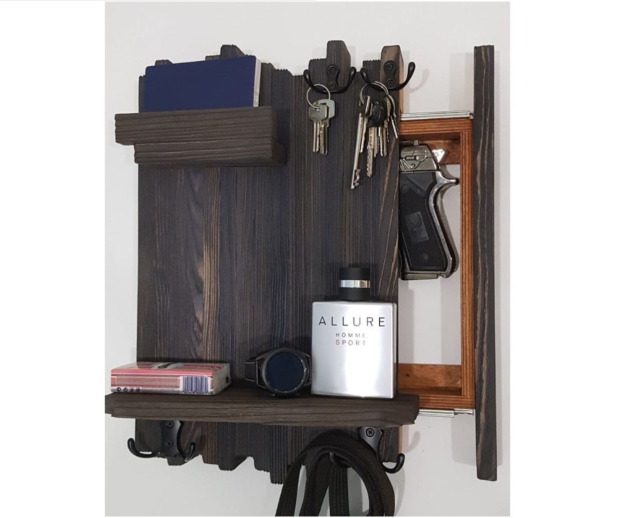 Waffenmöbel Geheimes Versteck Wandgarderobe mit Regal | Etsy