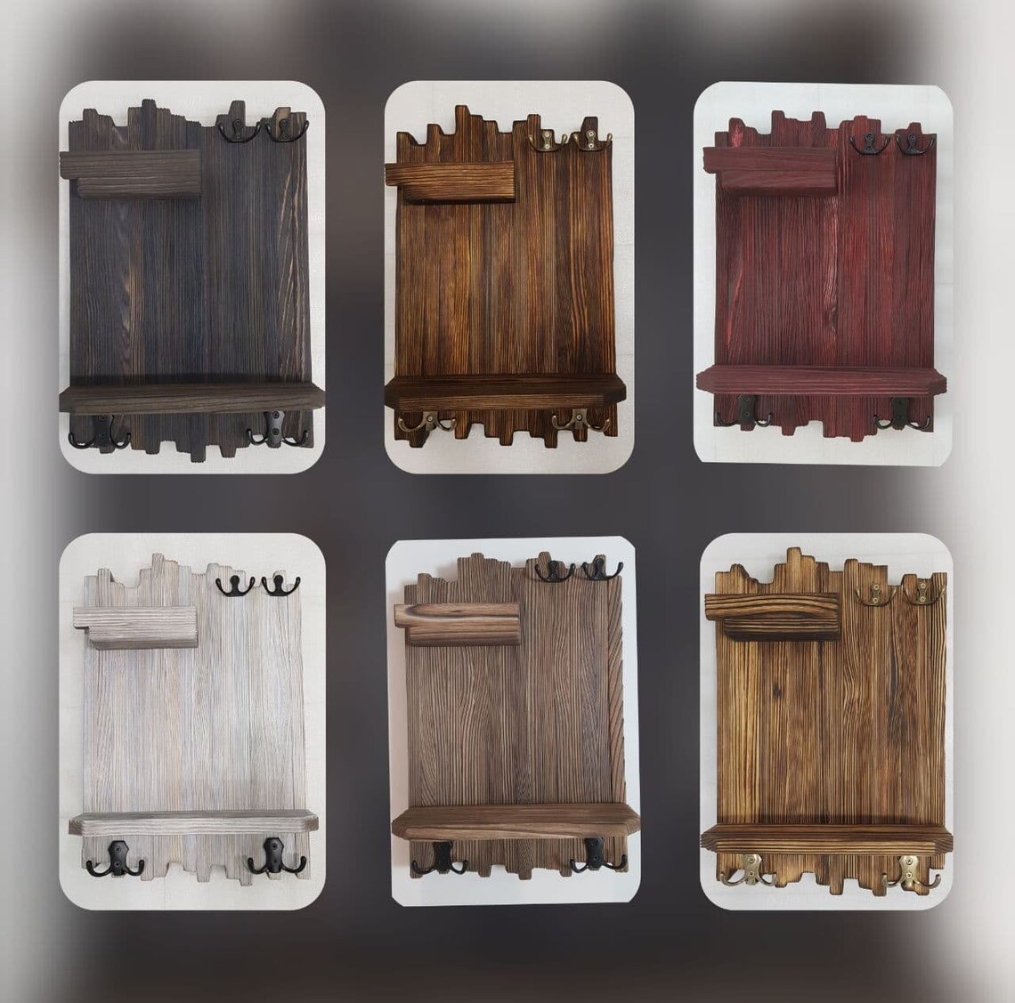 Mantel-Rack mit Lagerung Eingang Schlüssel Organizer | Etsy