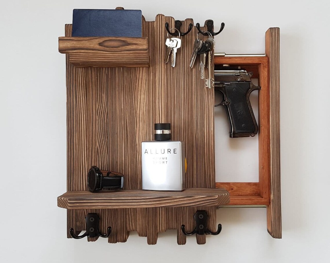 Hidden compartment furniture gun concealment wall decor Etsy