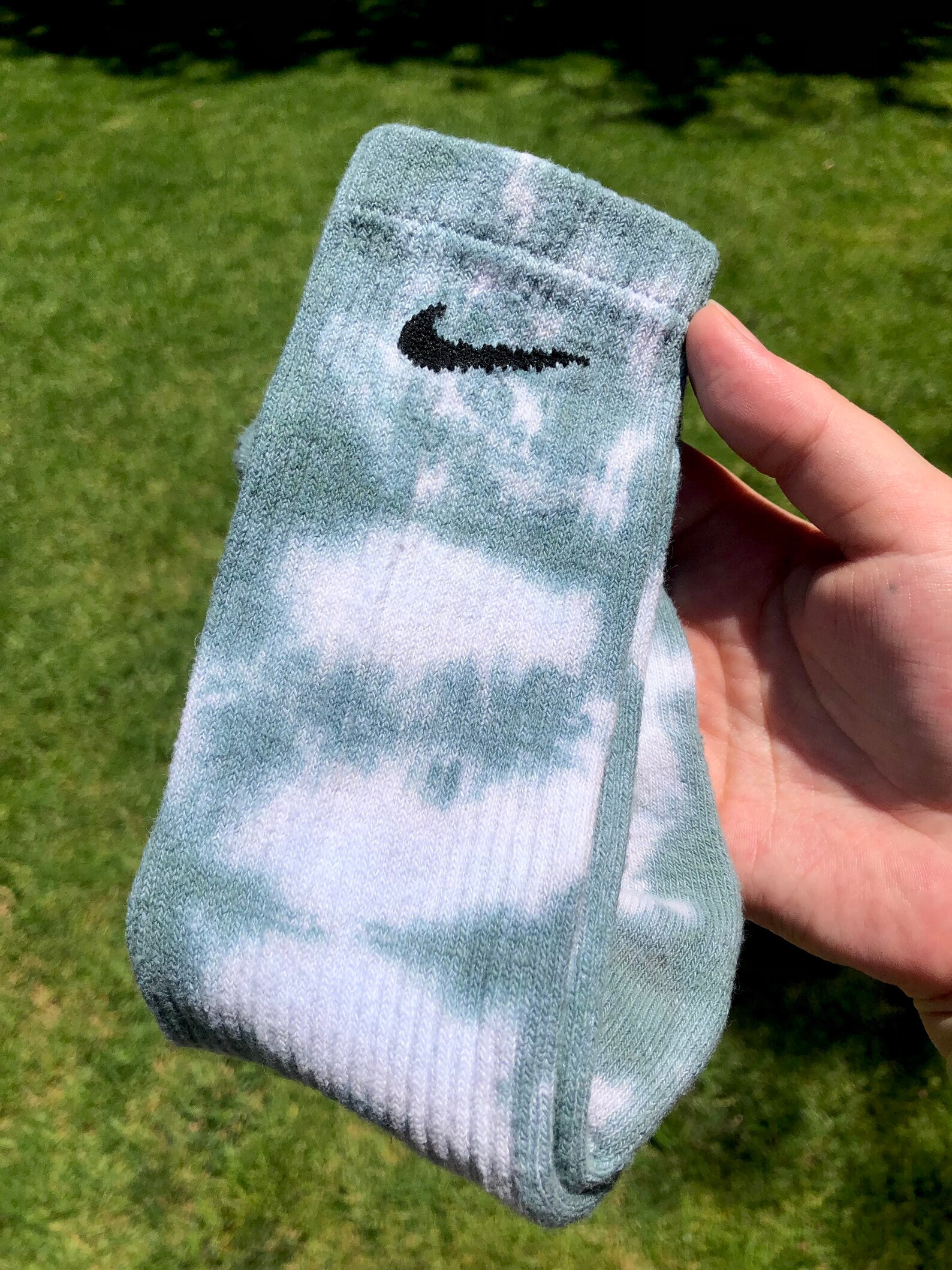 Forest Green Nike Crew Socks Etsy