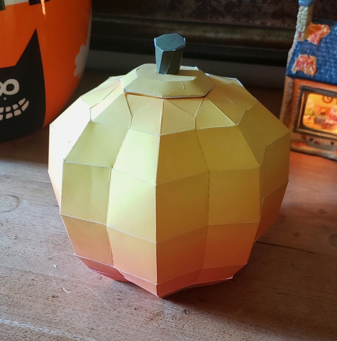 Pumpkin Papercraft Etsy