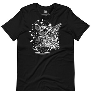 Coffee Wolf Howling at the Moon Unisex t-shirt