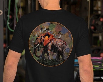 T-shirt unisexe Magical Earth Elephant (Back Print)