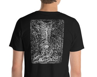 Trippy Guitar Tree (Distressed) Unisex t-shirt
