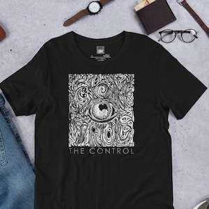 The Control Psychological Thriller (White Ink) Unisex t-shirt