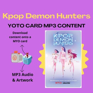 Kpop Demon Hunters Soundtrack MP3 | Yoto MYO Card Content (Digital Download)
