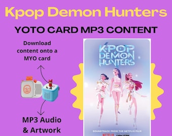 Kpop Demon Hunters Soundtrack MP3 | Yoto MYO Card Content (Digital Download)