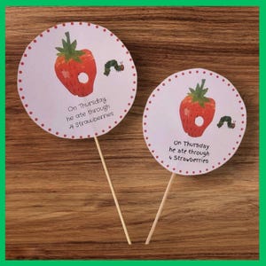Very Hungry Caterpillar Centerpieces, Birthday Party Decoration Cutout Table Decor Digital Party Printables