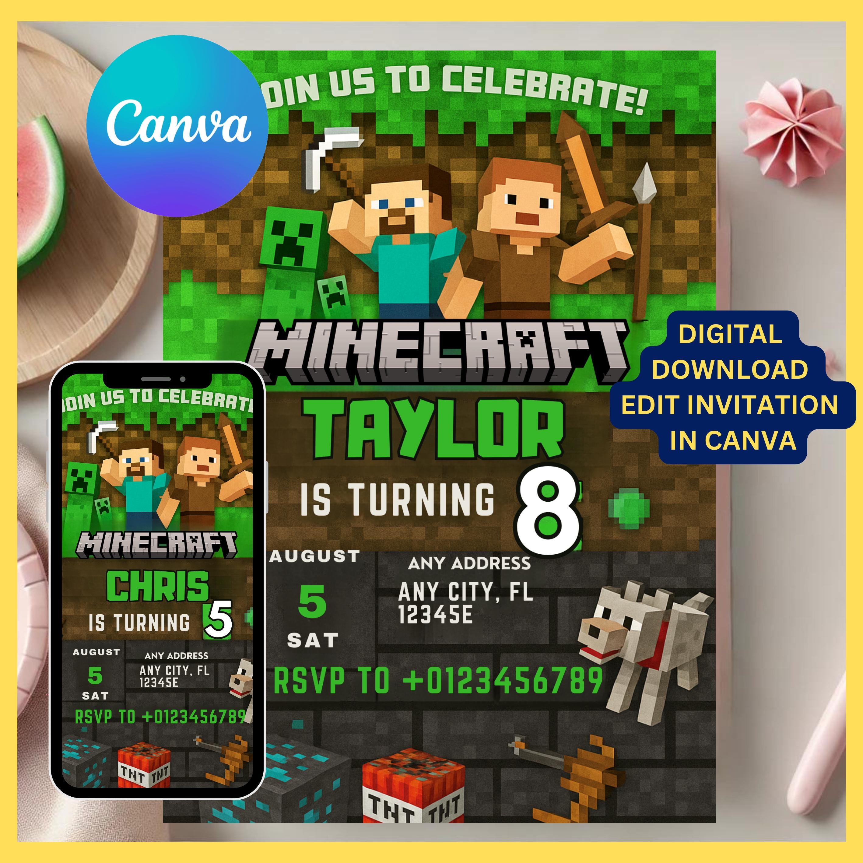 Canva Gamer Party Invite