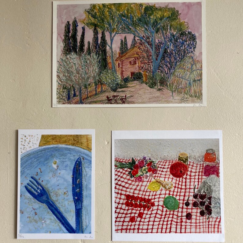 Gingham Still Life Print