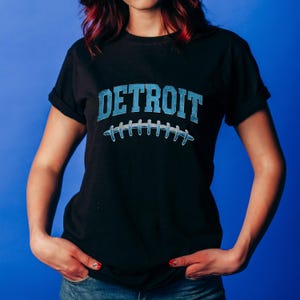Vintage Detroit Football T-Shirt, Game Day Shirt, Cute Lions Shirt, Distressed Football Graphic Tee, Detroit Fan Gift, Mothers Day Gift