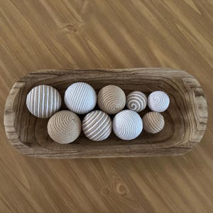 Beige Cotton Rope Decorative Balls Homeware Decor Bild 10
